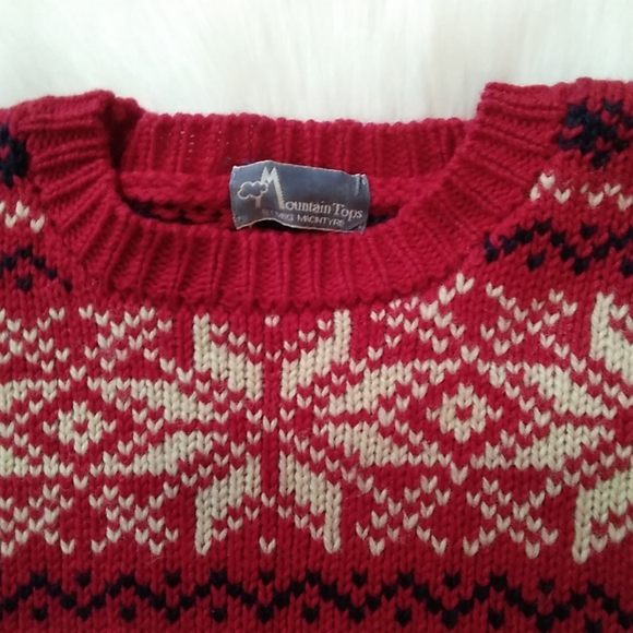 VINTAGE||💯%Wool || Crew Neck Sweater - Picture 10 of 12